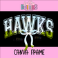 Hawks Canva Frame - Canva Frames - Digital Download