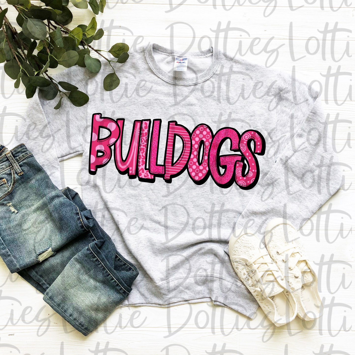 Bulldogs PNG - Bulldogs Sublimation Design - Digital Download - Pink