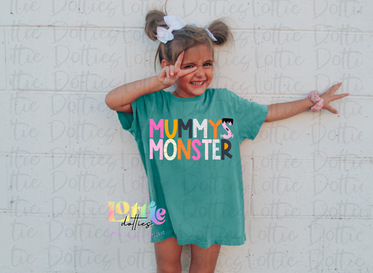 Mummy’s Monster - Pink and Orange Design Sublimation - Digital Download