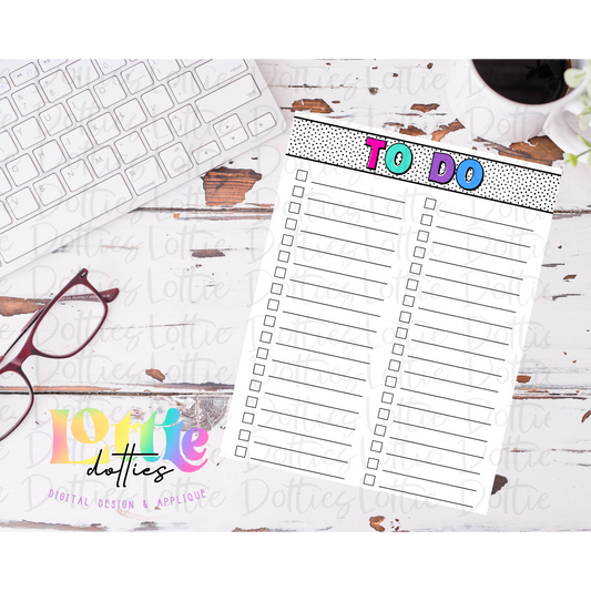 To Do list -Instant Download - Digital Download