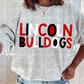 Lincoln Bulldogs -  PNG - Bulldogs  sublimation design - Digital Download