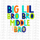 Brother Bundle PNG - Big Brother Middle Brother Little Brother - Digital Download - Hospital Shirt