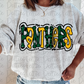 Panthers  PNG - Panthers Sublimation  - Digital Download Dark Green and Yellow Gold