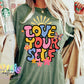 Love Your Self PNG - Love Your Self Sublimation- Digital Download