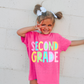 Second Grade - PNG - Back To School - Sublimation - Digital Download - Pastel Filled