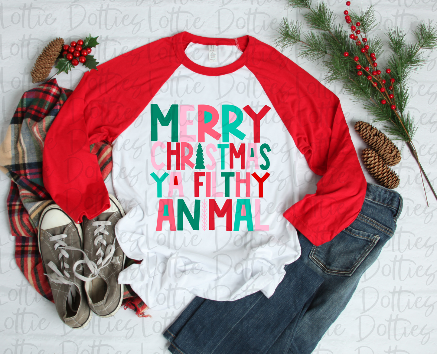 Merry Christmas Ya Filthy Animal Mint Png - Christmas Sublimation Design- Digital Download