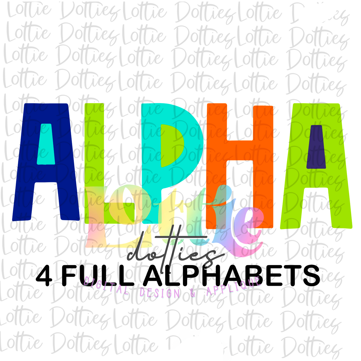 Boy Filled Alpha Pack - Blue Colors Alphabet - Alpha Pack - Alphabet Clipart - Instant Download  - Filled Alpha Pack