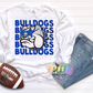 Bulldogs  Png - Bulldogs Sublimation design - Digital Download  - Blue and white