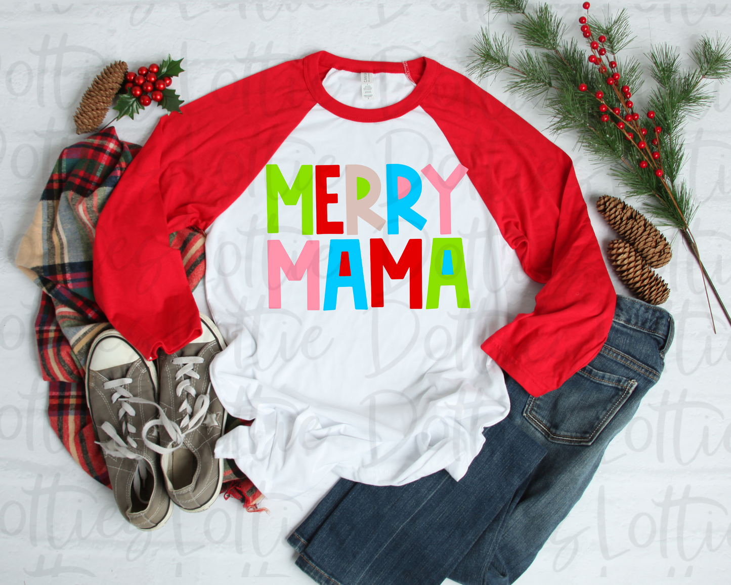 Merry Mama Png - Christmas Sublimation Design- Digital Download