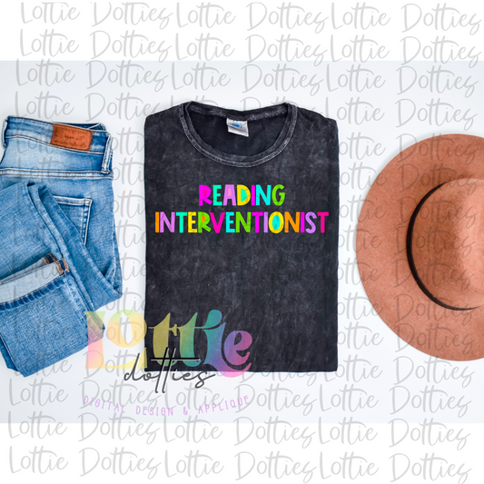 Reading Interventionist PNG - Reading Interventionist Sublimation - Digital Download