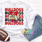 Bulldogs PNG - Bulldogs Sublimation design - Digital Download - Red and Black