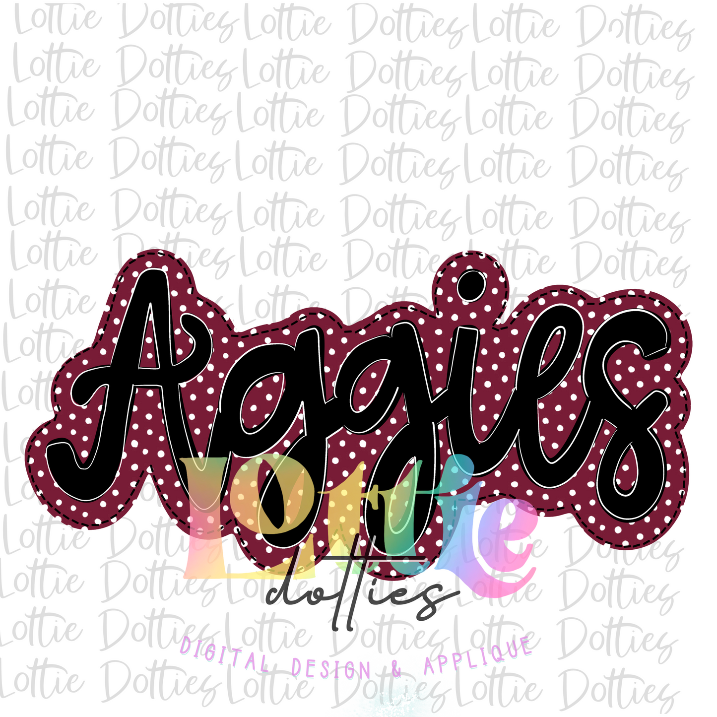 Aggies PNG - Aggies -  sublimation design - Digital Download - Maroon and Black - Fa team dot