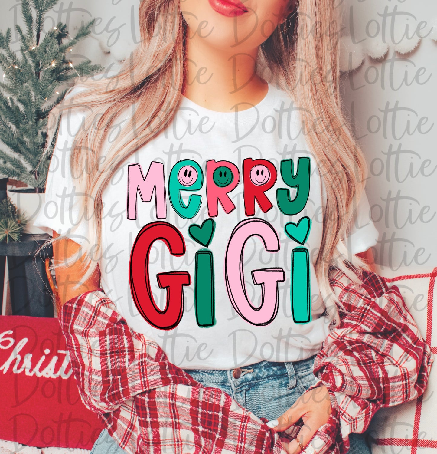 Merry Gigi Png - Christmas Sublimation  - Digital Download