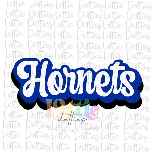 Hornets PNG -  Hornets Sublimation design - Digital Download - Royal and Black
