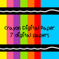 Crayon Digital Paper - Digital paper - Instant Download - Digital Download