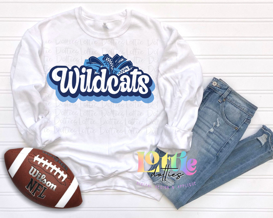 Wildcats PNG - Wildcats -  sublimation design - Digital Download - Navy and Carolina Blue