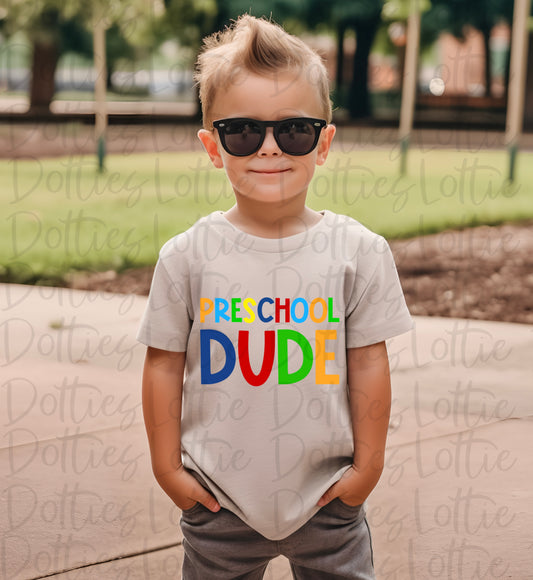 Preschool Dude Png - School Sublimation  - Back To School  Design