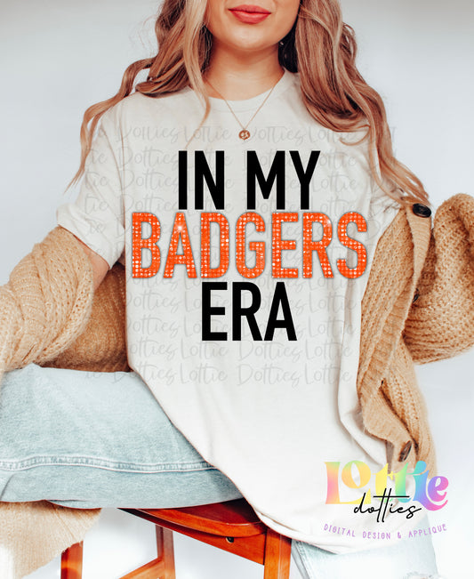 In My Badgers Era PNG - Badgers Sublimation design -   Digital Download