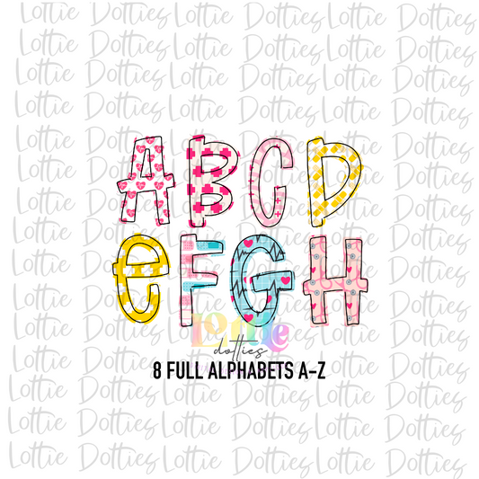 Medical Pastel Alpha - Alpha Pack - Alphabet Clipart - Instant Download