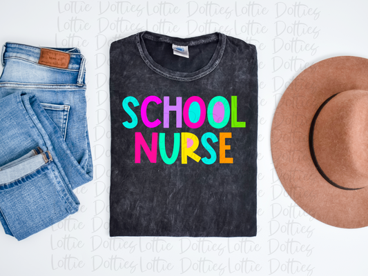 School Nurse  - PNG - Back To School - Sublimation - Digital Download - Bright