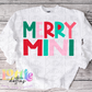 Merry Mini Png - Christmas Sublimation Design- Digital Download