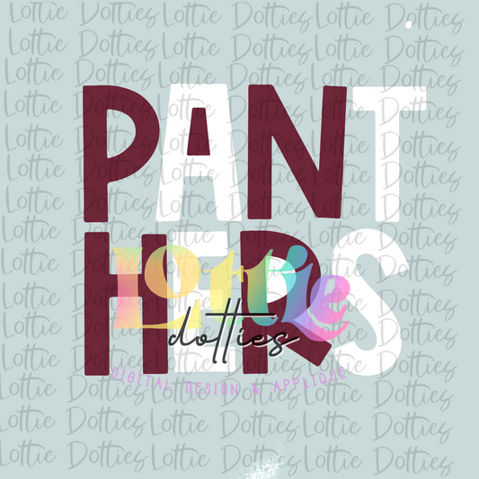 Panthers  PNG - Panthers Sublimation  - Digital Download -Maroon and White