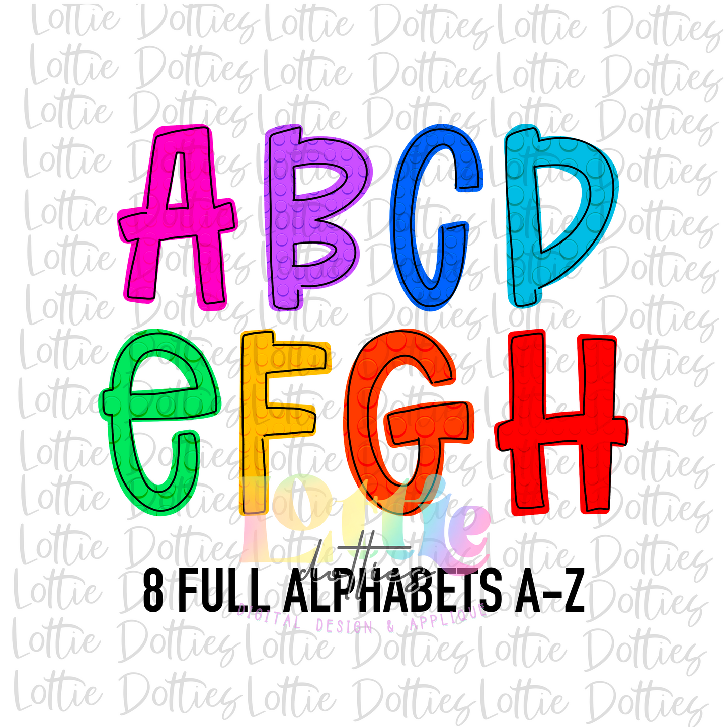 Blocks Alpha - Alpha Pack - Alphabet Clipart - Instant Download  - Alpha Pack