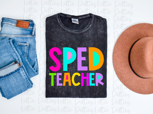 SpedTeacher PNG - SpedTeacher Sublimation- Digital Download - Bright