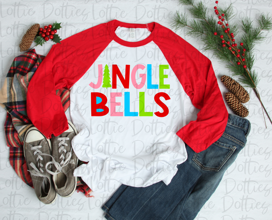 Jingle Bells Whimsical Png - Christmas Sublimation Design- Digital Download