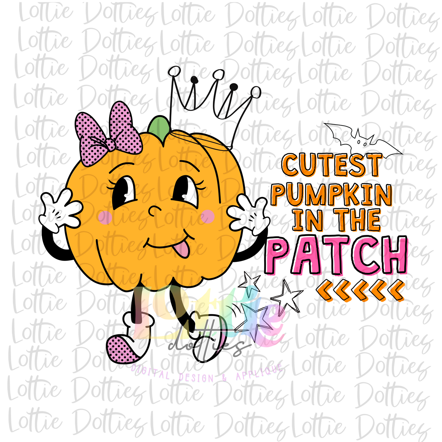 The Cutest Pumpkin In The Patch Png - Halloween Sublimation Design- Digital Download