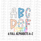 Ice Cream Pastel Alpha - Alpha Pack - Alphabet Clipart - Instant Download  - Alpha Pack