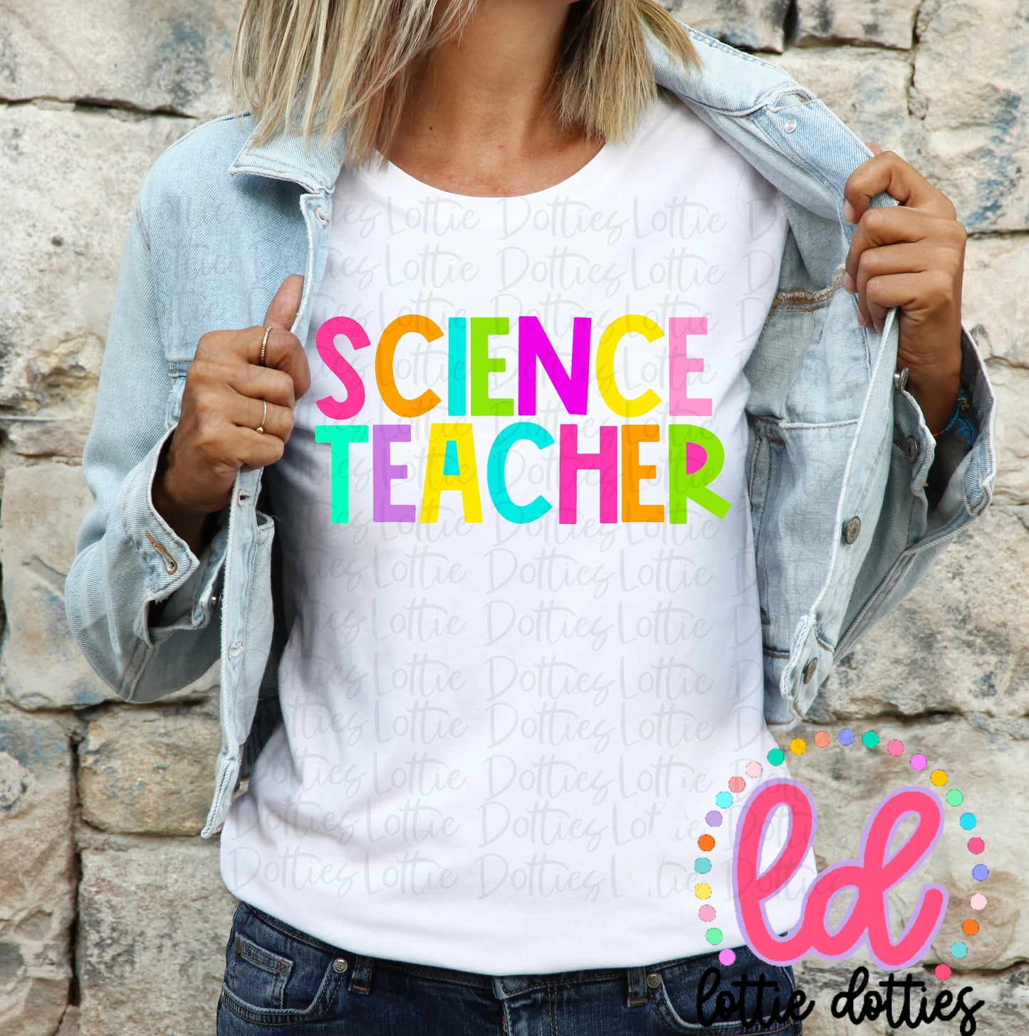 Science Teacher PNG - Back To School - Sublimation - Digital Download - Bright Filled