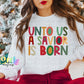 Unto Us a Savior is Born Religious Png - Christmas Sublimation Design- Digital Download