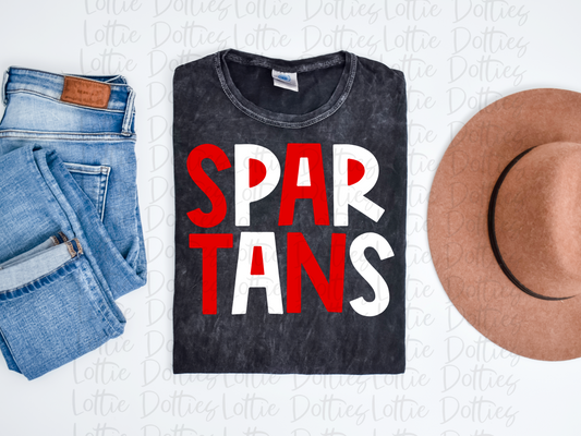 Spartans  PNG - Spartans Filled Sublimation design - Digital Download - Red and White Filled