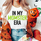 In My Momster Era Png - Halloween Sublimation Design -  Digital Download - Orange and Black