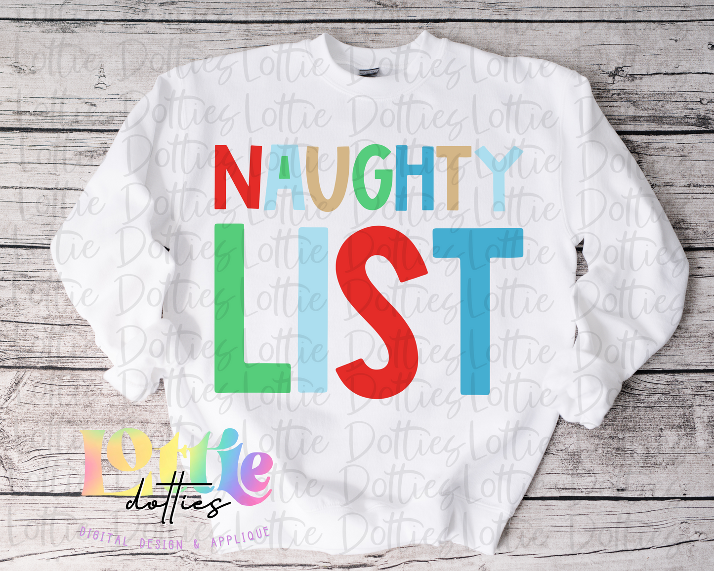 Naughty List - Blue Png - Christmas Sublimation Design- Digital Download