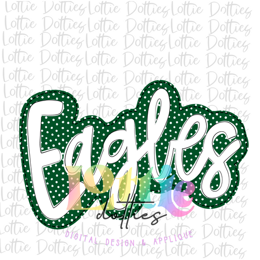 Eagles PNG - Eagles -  Sublimation Design - Digital Download - Hunter Green