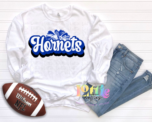 Hornets PNG -  Hornets sublimation design - Digital Download - Royal