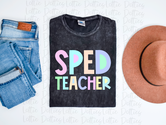 SpedTeacher PNG - SpedTeacher Sublimation- Digital Download - Pastel