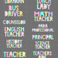 Pastel School Profession Bundle PNG - Back To School - Sublimation - Digital Download