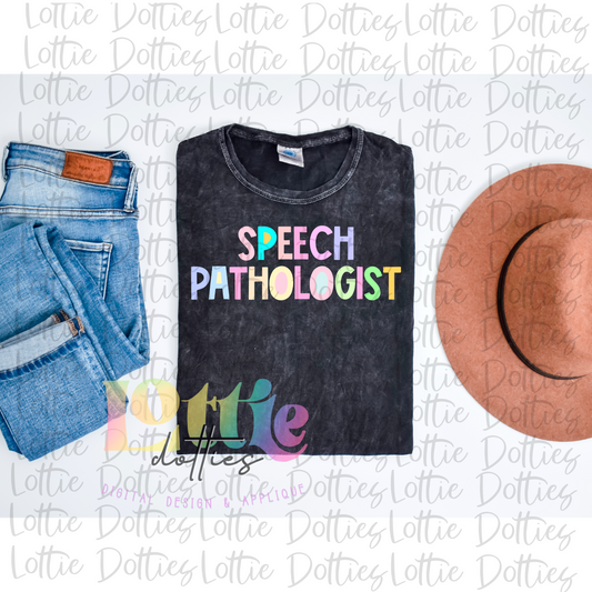 Speech Pathologist Pastel PNG  - Speech Pathologist Sublimation - Digital Download