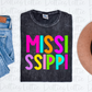 Mississippi Png  - MS Sublimation -  Digital Download - Bright Filled