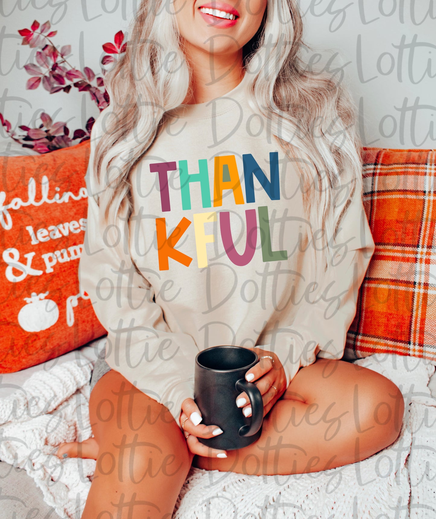 Thankful Png - Thanksgiving Sublimation Design- Digital Download