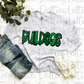 Bulldogs -  PNG - Bulldogs sublimation design - Digital Download - Green and Black