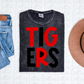 Tigers PNG - sublimation design - Digital Download -Red and Black