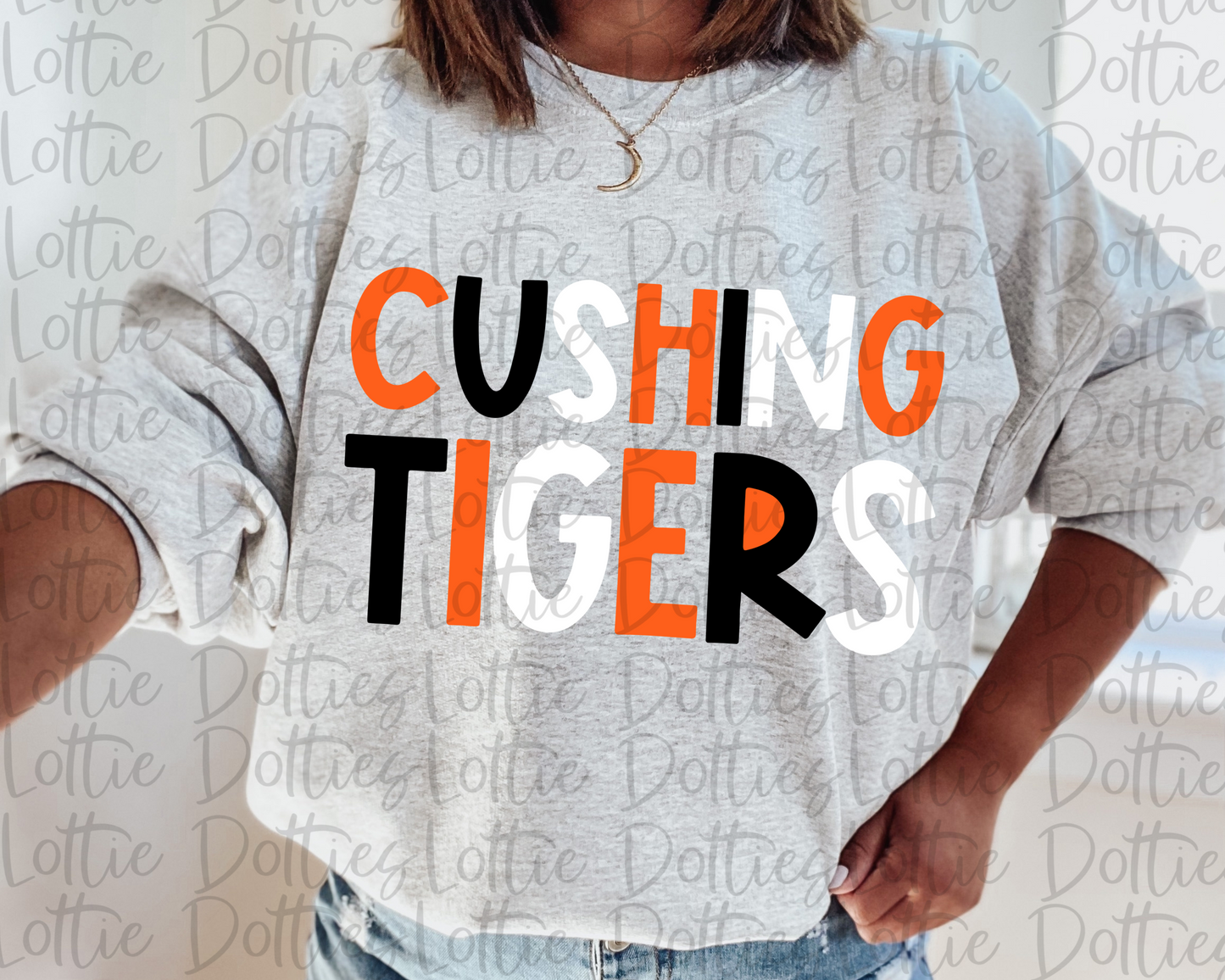 Cushing Tigers PNG - Tigers -  sublimation design - Digital Download - Orange Black and White