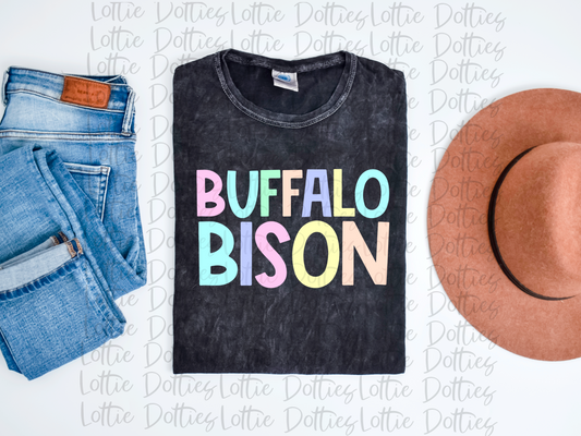 Buffaloes Bison PNG - Buffaloes Sublimation Design - Digital Download - Pastel