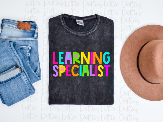 Learning Specialist PNG- Sublimation - Digital Download - Bright