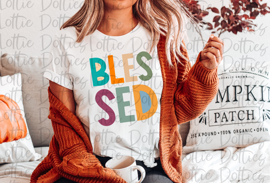 Blessed Stacked - PNG - Sublimation - Digital Download