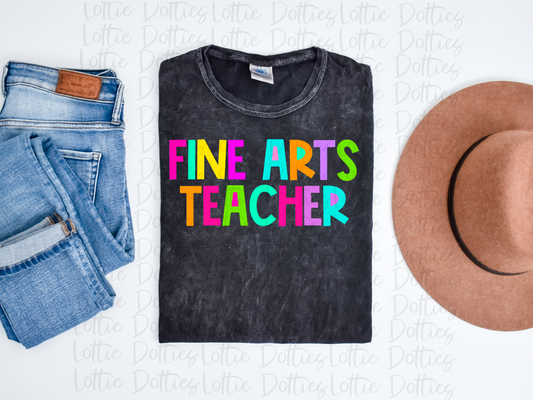 Fine Art Teacher - PNG - Back To School - Sublimation - Digital Download